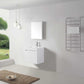 Virtu USA Zuri 24 Single Bathroom Vanity Set in Gloss White
