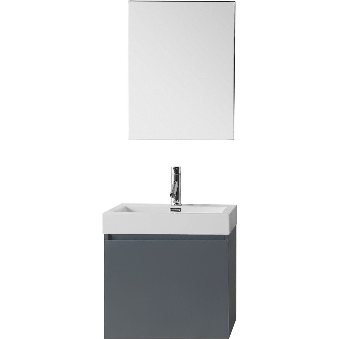 Virtu USA Zuri 24" Single Bathroom Vanity Set in Grey