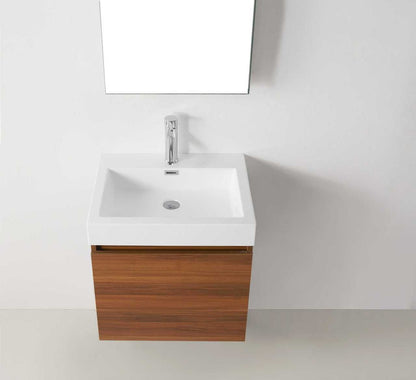 Virtu USA Zuri 24 Single Bathroom Vanity Set in Plum