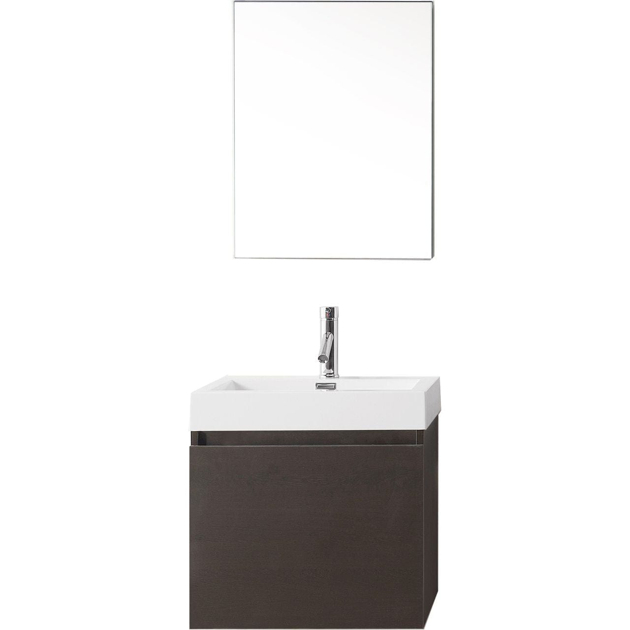 Virtu USA Zuri 24" Single Bathroom Vanity Set in Wenge