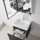 Virtu USA Zuri 24 Single Bathroom Vanity Set in Wenge