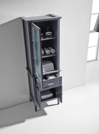 Virtu USA Virtu USA Walton 24" Modern Side Cabinet in Grey