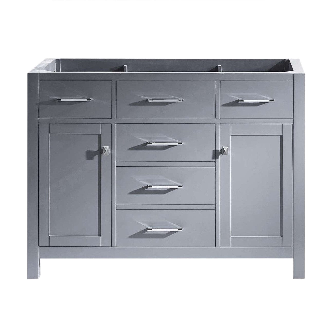 Virtu USA Caroline 48" Single Bathroom Vanity Cabinet in Grey