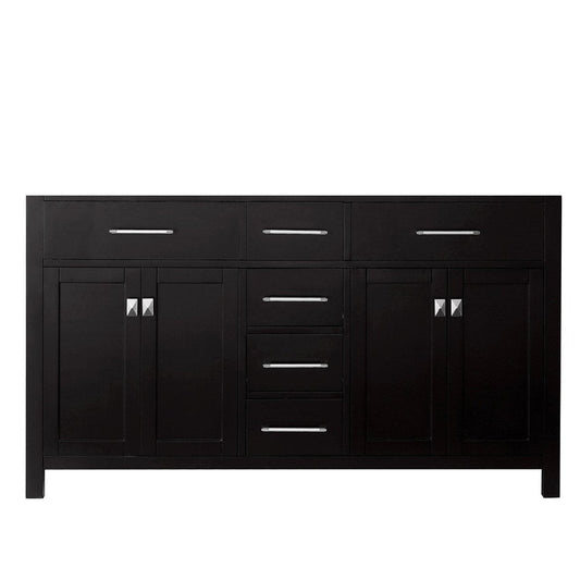 Virtu USA Caroline 60" Bathroom Vanity Cabinet in Espresso