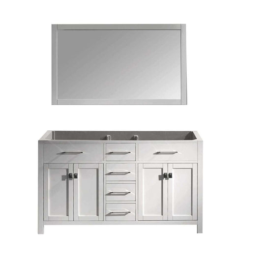 Virtu USA Caroline 60" Bathroom Vanity Cabinet in White