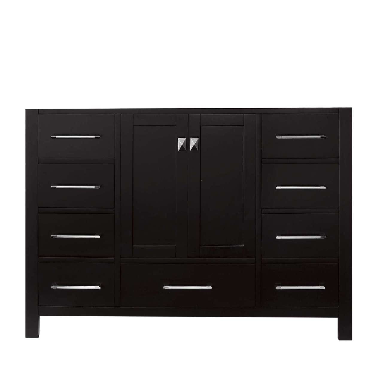 Virtu USA Caroline Avenue 48" Bathroom Vanity Cabinet in Espresso