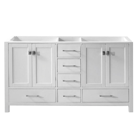 Virtu USA Caroline Avenue 60 Bathroom Base Cabinet in White