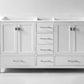 Virtu USA Caroline Avenue 60" Bathroom Vanity Cabinet in White