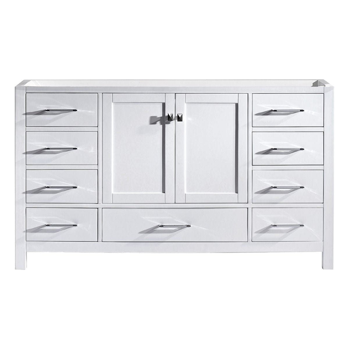 Virtu USA Caroline Avenue 60" Single Bathroom Cabinet in White | GS-50060-CAB-WH