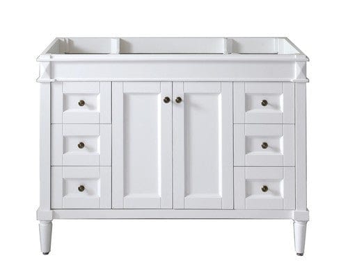 Virtu USA Tiffany 48" Bathroom Vanity Cabinet in White