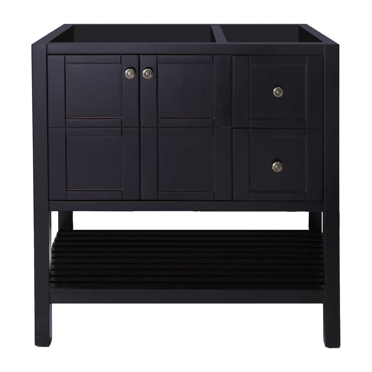 Virtu USA Winterfell 35" Single Bathroom Vanity Cabinet in Espresso