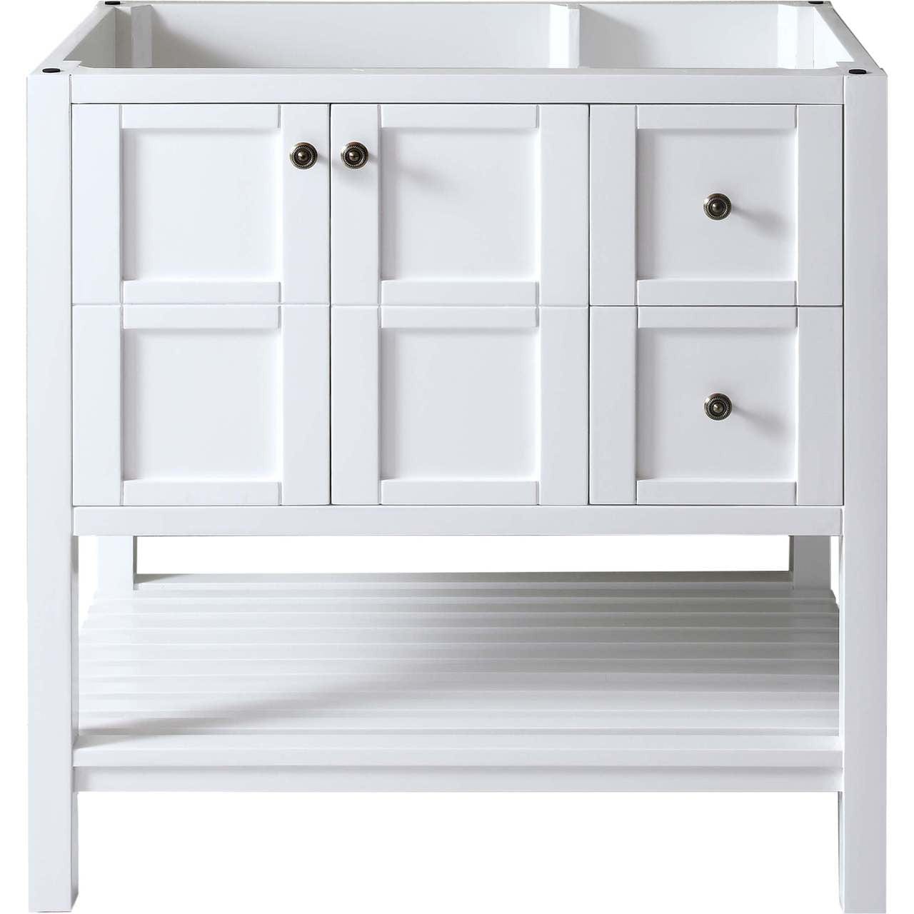 Virtu USA Winterfell 36" Single Bathroom Vanity Cabinet in White