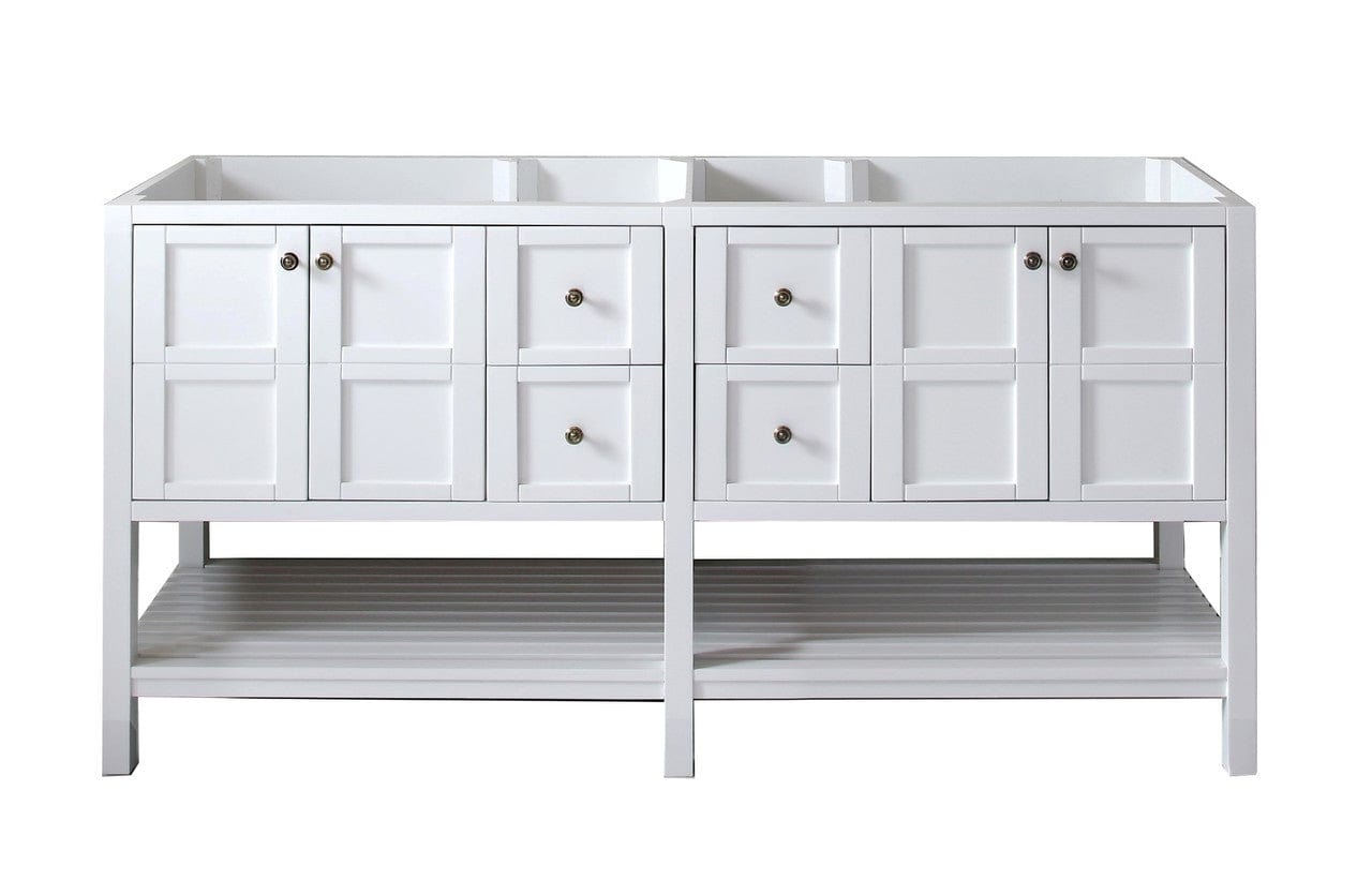 Virtu USA Winterfell 72 Bathroom Base Cabinet in White